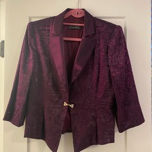 Vintage womens purple blazer